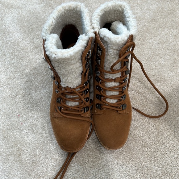 Marc Fischer Isalia boot size 7.5 in brown/black - Picture 3 of 7